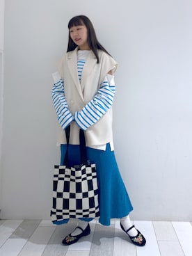 ななかさん（レディース・161cm）の春コーディネート