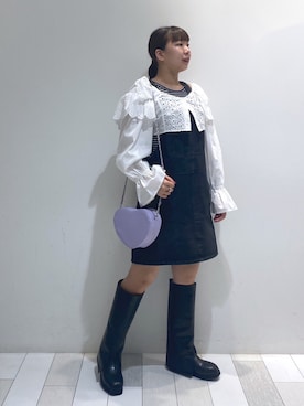 「ハートバッグ」｜ななかさん（レディース・161cm）の秋コーディネート