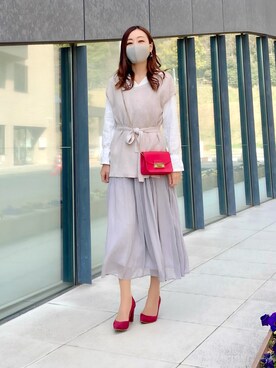 「M.deux（エムドゥ）のアイテム」を使った、aiさん（レディース・161cm）の春コーディネート
