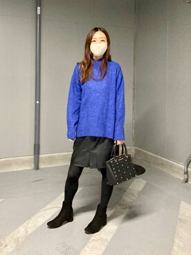 「ゆるニット」｜「アイテム（その他）」を使った、aiさん（レディース・161cm）の秋コーディネート