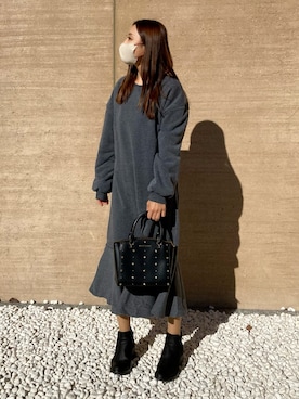 「clarks」｜「アイテム（ワンピース）」を使った、aiさん（レディース・161cm）の秋コーディネート