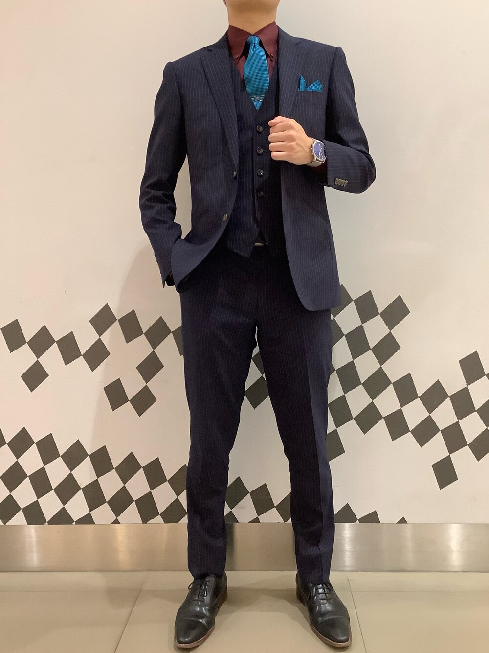 ☆ZARAスーツ☆ テカテカ 成人式 メンズ スーツ オシャレ グリーン 