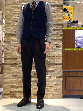 BRICK HOUSE by Tokyo Shirts 岡山イオンモール店さん（メンズ・170cm）の冬コーディネート