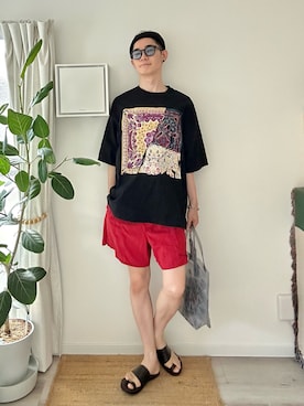 「アイテム（ハンドバッグ）」を使った、kimamaniさん（メンズ・175cm）の夏コーディネート