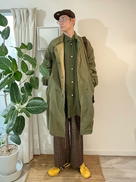 「アイテム（モッズコート）」を使った、kimamaniさん（メンズ・175cm）の冬コーディネート