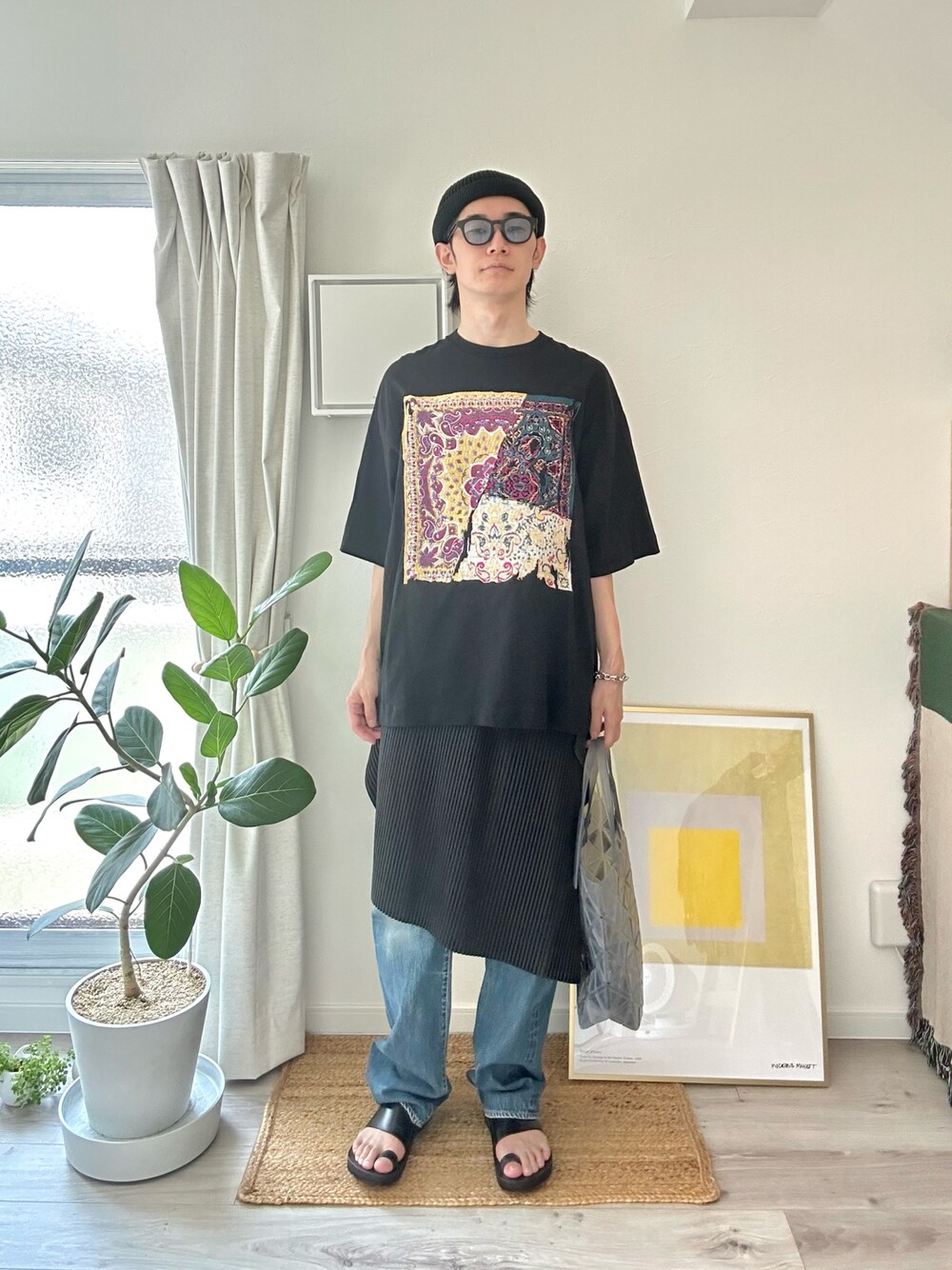 クレイジーバンダナ刺繍プライムオーバーTシャツ MAISON SPECIAL（メゾンスペシャル）の「《ユニセックスアイテム