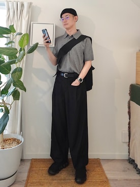 「grounds（グラウンズ）のアイテム」を使った、kimamaniさん（メンズ・175cm）の夏コーディネート