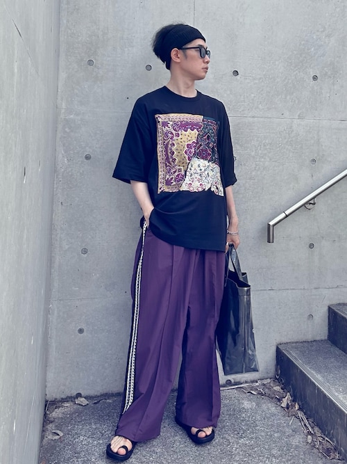クレイジーバンダナ刺繍プライムオーバーTシャツ MAISON SPECIAL（メゾンスペシャル）の「《ユニセックスアイテム