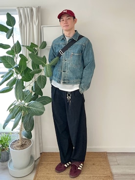 「アイテム（ボストンバッグ）」を使った、kimamaniさん（メンズ・175cm）の冬コーディネート