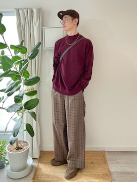 「アイテム（スリッポン）」を使った、kimamaniさん（メンズ・175cm）の秋コーディネート