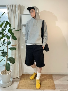 「Onitsuka Tiger（オニツカタイガー）のアイテム（イエロー系）」を使った、kimamaniさん（メンズ・175cm）の秋コーディネート