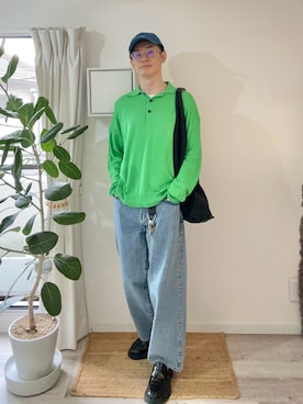 「アイテム（トートバッグ）」を使った、kimamaniさん（メンズ・175cm）の秋コーディネート