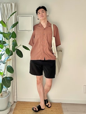 「アイテム（サンダル）」を使った、kimamaniさん（メンズ・175cm）の夏コーディネート