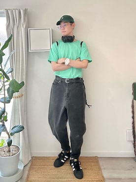 「アイテム（帽子）」を使った、kimamaniさん（骨格ナチュラル・メンズ・175cm）の夏コーディネート