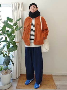 「CABANE de ZUCCa（カバンドズッカ）のアイテム」を使った、kimamaniさん（メンズ・175cm）の冬コーディネート