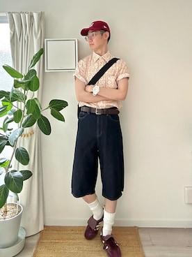 「GU（ジーユー）のアイテム」を使った、kimamaniさん（メンズ・175cm）の夏コーディネート