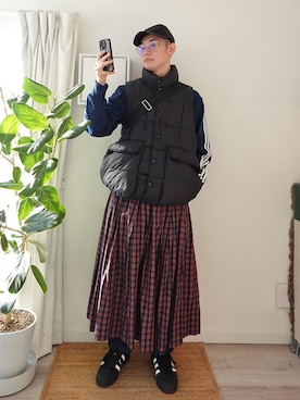 COMME des GARCONSのスカートを使ったメンズ人気ファッション