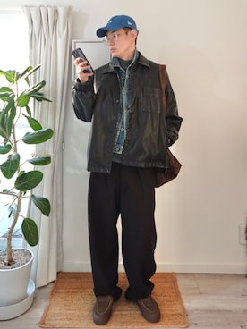 「STANCLAN（スタンクラン）のアイテム」を使った、kimamaniさん（メンズ・175cm）の冬コーディネート