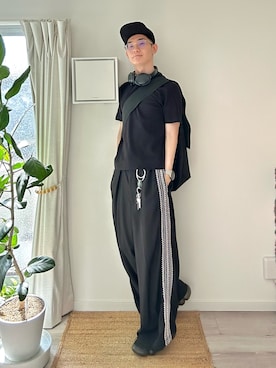 「アイテム（キャップ）」を使った、kimamaniさん（メンズ・175cm）の夏コーディネート