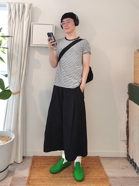 「スリッポン」｜kimamaniさん（メンズ・175cm）の夏コーディネート
