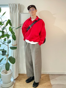 「アイテム（スウェット）」を使った、kimamaniさん（メンズ・175cm）の秋コーディネート