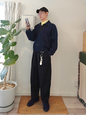 「アイテム（キャップ）」を使った、kimamaniさん（メンズ・175cm）の春コーディネート