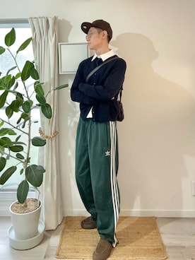 「アイテム（スリッポン）」を使った、kimamaniさん（メンズ・175cm）の秋コーディネート