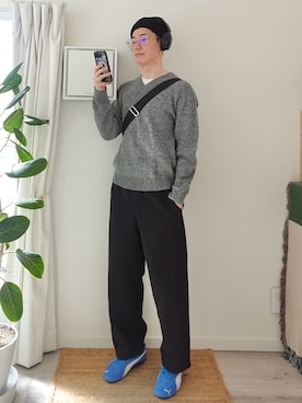 「COMME des GARCONS（コムデギャルソン）のアイテム」を使った、kimamaniさん（メンズ・175cm）の春コーディネート