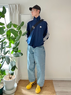 「アイテム（ジャージ）」を使った、kimamaniさん（メンズ・175cm）の秋コーディネート