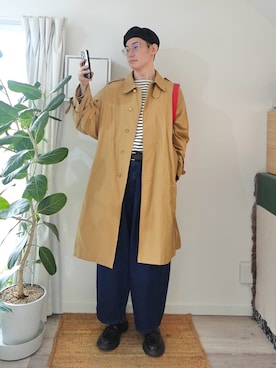 「Maison Kitsune(メゾンキツネ)のアイテム」を使った、kimamaniさん(メンズ・175cm)の春コーディネート