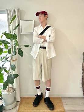 「アイテム（ボストンバッグ）」を使った、kimamaniさん（メンズ・175cm）の夏コーディネート