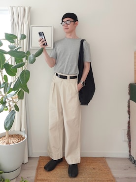 「GAP（ギャップ）のアイテム（トップス）」を使った、kimamaniさん（メンズ・175cm）の夏コーディネート