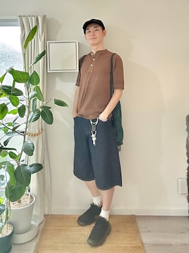 「アイテム（キーケース/キーアクセサリー）」を使った、kimamaniさん（メンズ・175cm）の夏コーディネート