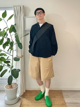 「ハーフパンツ」｜kimamaniさん（メンズ・175cm）の秋コーディネート