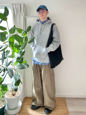 「アイテム（トートバッグ）」を使った、kimamaniさん（メンズ・175cm）の秋コーディネート