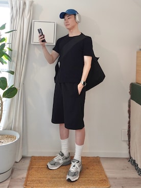 「GAP（ギャップ）のアイテム（トップス）」を使った、kimamaniさん（メンズ・175cm）の夏コーディネート
