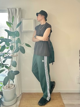 「バケットハット」｜kimamaniさん（メンズ・175cm）の夏コーディネート