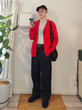 「MHL.（エムエイチエル）のアイテム」を使った、kimamaniさん（メンズ・175cm）の秋コーディネート
