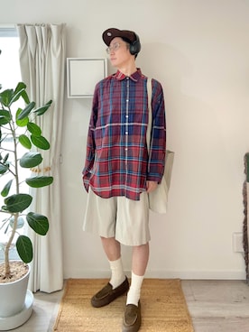 「アイテム（ヘッドフォン/イヤホン）」を使った、kimamaniさん（メンズ・175cm）の秋コーディネート