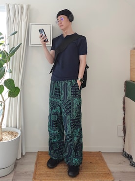 「無印良品（ムジルシリョウヒン）のアイテム」を使った、kimamaniさん（メンズ・175cm）の夏コーディネート