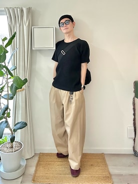 「チノパン」｜「アイテム（財布/小物）」を使った、kimamaniさん（メンズ・175cm）の夏コーディネート