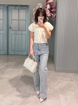 「one after another NICE CLAUP（ワンアフターアナザーナイスクラップ）のアイテム」を使った、まいかさん（レディース・153cm）の春コーディネート