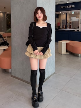 「one after another NICE CLAUP（ワンアフターアナザーナイスクラップ）のアイテム」を使った、まいかさん（レディース・153cm）の春コーディネート