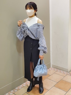 「ナイスクラップのコーデ」｜尾上綾乃さん（レディース・156cm）の春コーディネート