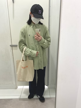 「NOAH（ノア）のアイテム（帽子）」を使った、irochanさん（レディース・166cm）の春コーディネート