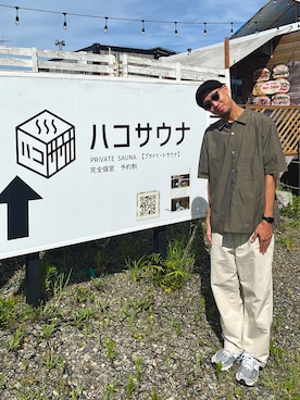 「アイテム（スニーカー）」を使った、中村駿介さん（メンズ・177cm）の夏コーディネート