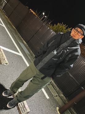 「FTC（エフティーシー）のアイテム（ジャケット/アウター）」を使った、中村駿介さん（メンズ・177cm）の春コーディネート