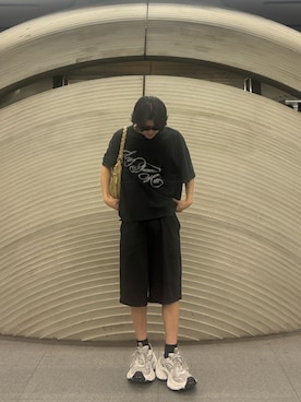 「miu miu（ミュウミュウ）のアイテム（バッグ）」を使った、たくみさん（メンズ・180cm）の夏コーディネート