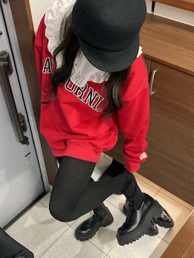 「UGG（アグ）のアイテム（トップス）」を使った、はちこさん（レディース・157cm）の春コーディネート