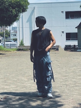 「FILA」｜kさん（メンズ・170cm）の秋コーディネート